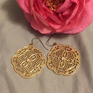 Gold bohemian dangle earrings✨